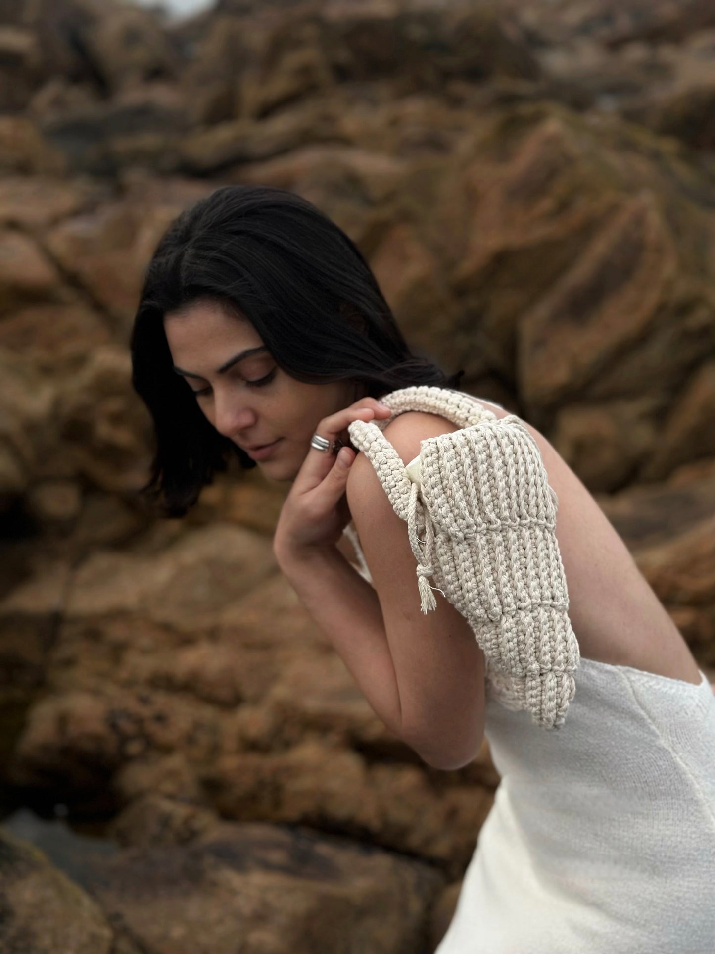 "Spiral of the Sea" Seashell bag