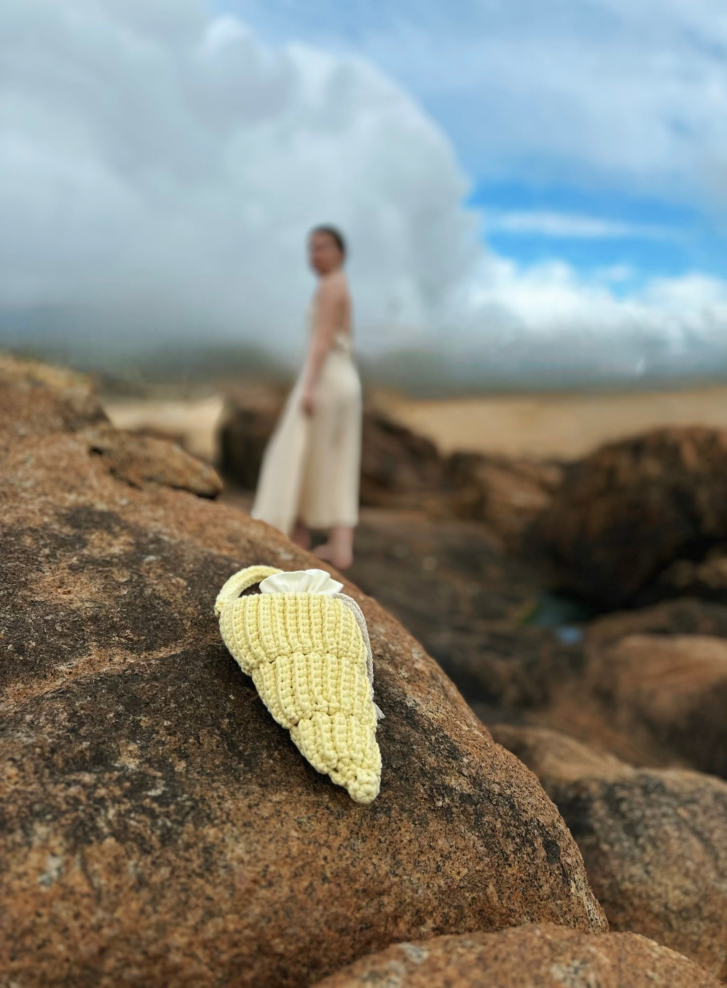 "Spiral of the Sea" Seashell bag